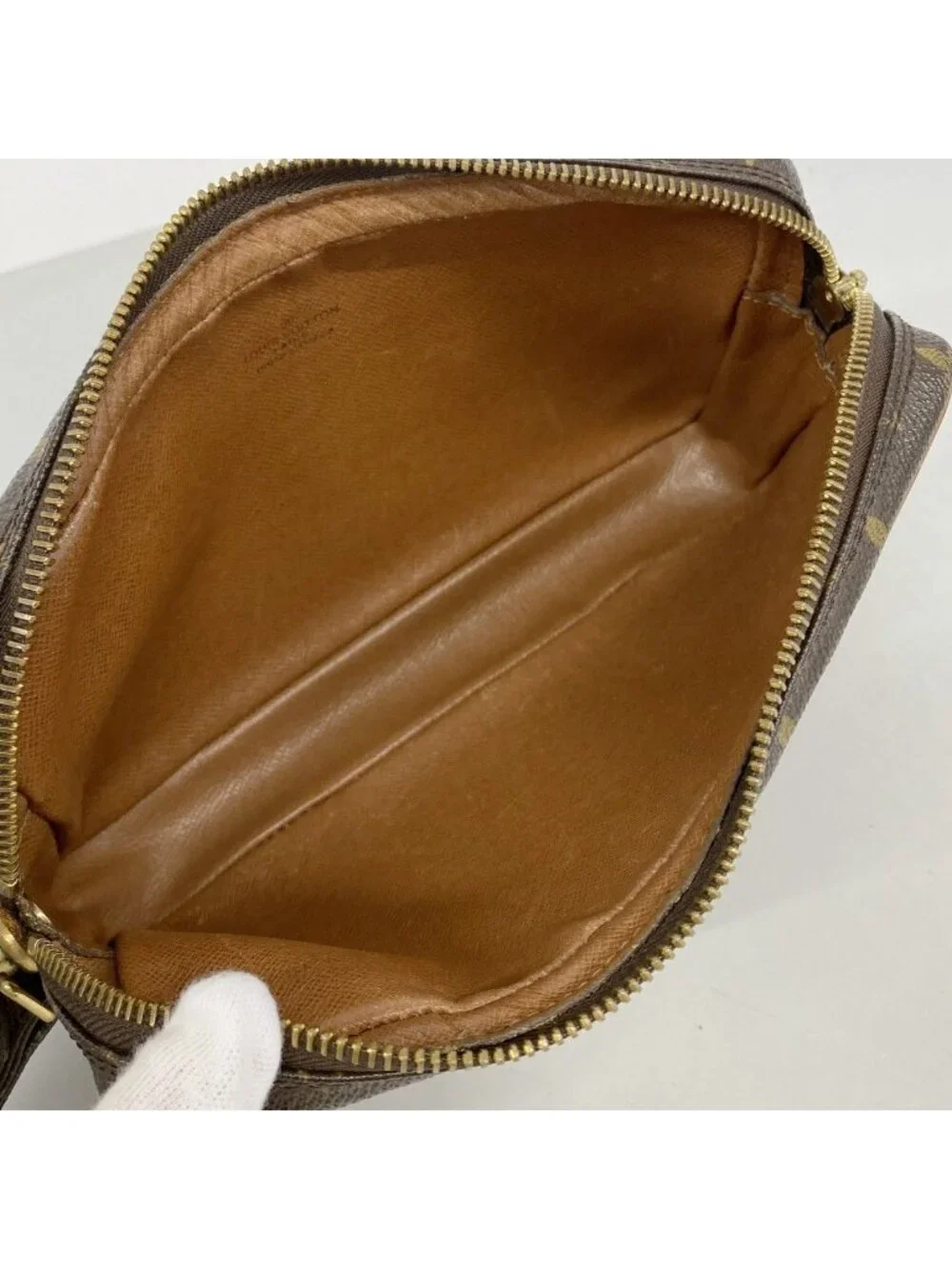 Louis Vuitton Clutch Monogram Marly Dragonne PM Brown